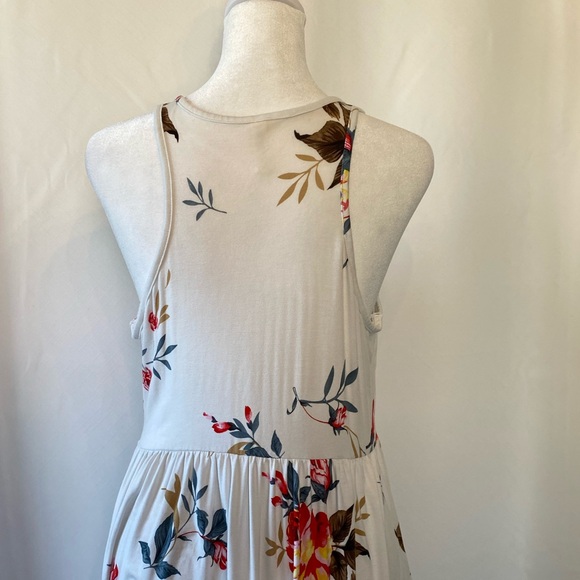 Women's Bohemian Floral Jersey Sleeveless
Racerback Maxi Summer Dress LG Pockets - Picture 7 of 16